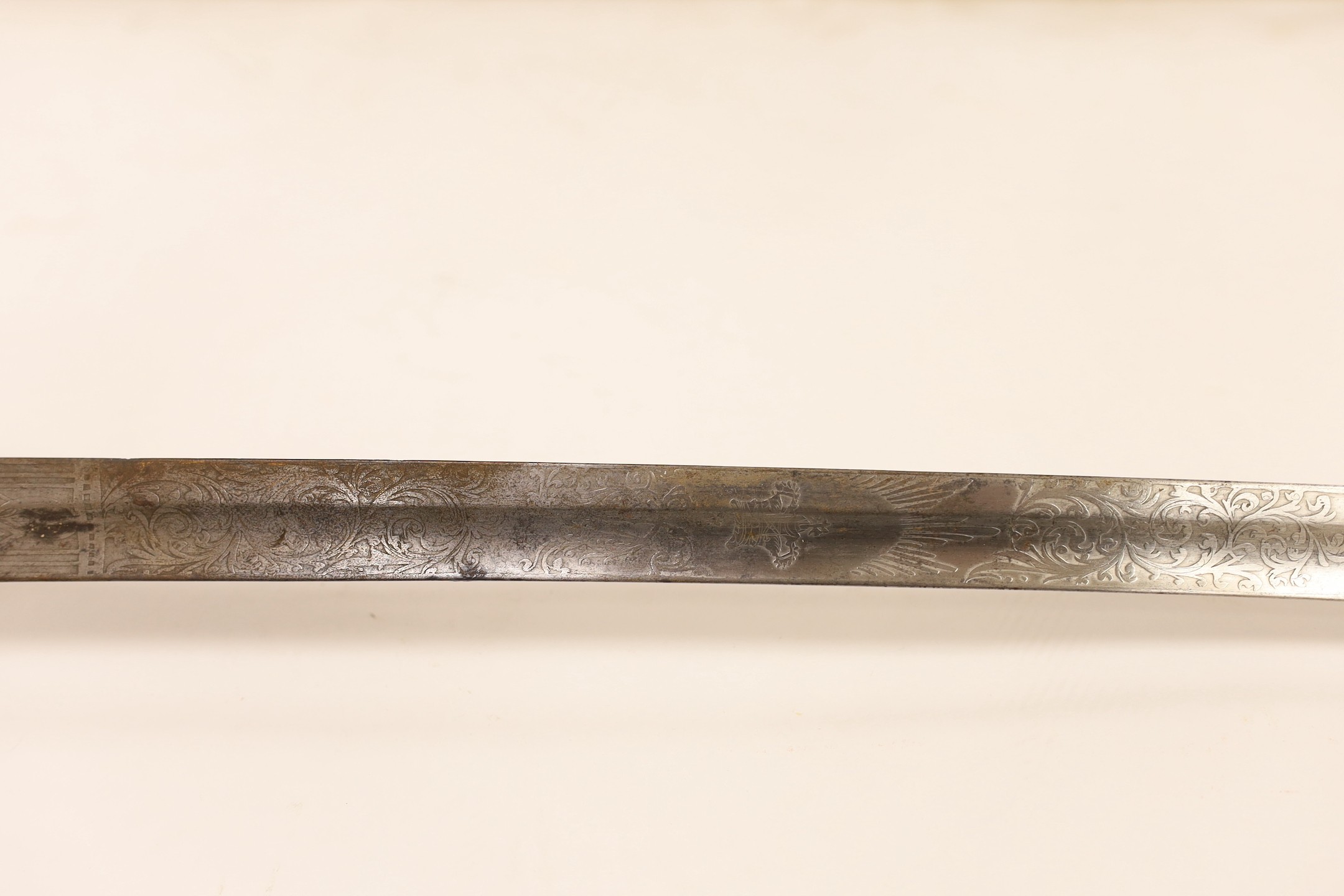 A Victorian naval officer's sword